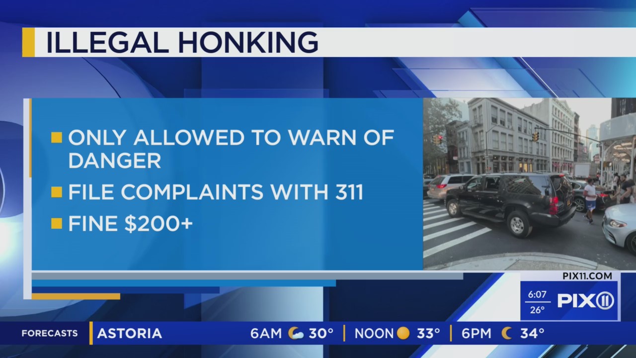 Is it illegal to honk your horn in New York City? PIX11