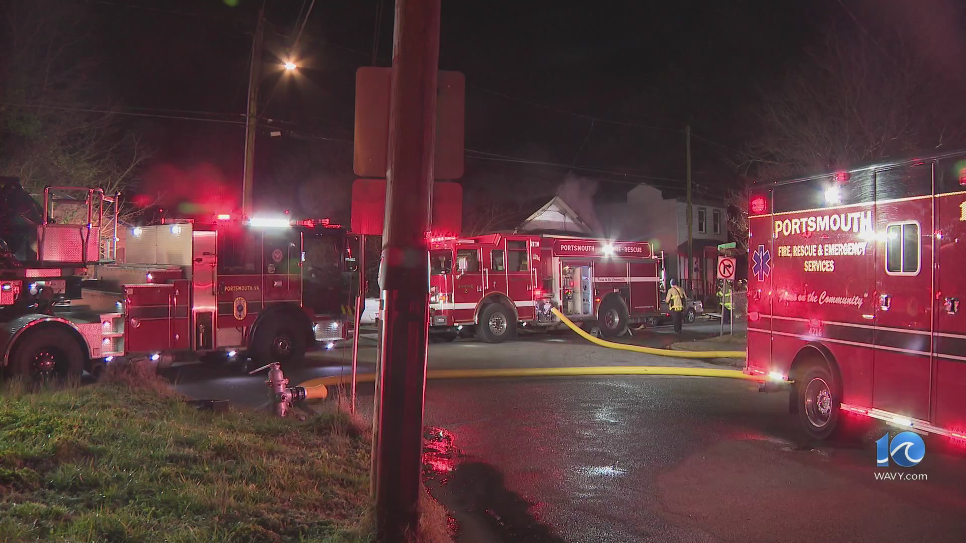 Fire crews respond to residential fire in Portsmouth – WAVY.com