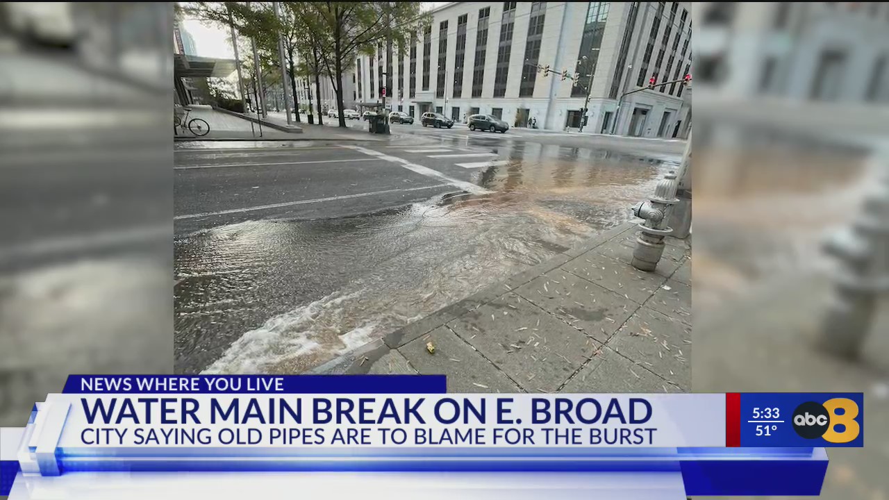 Downtown Richmond water main break fixed, water restored – WRIC ABC 8News