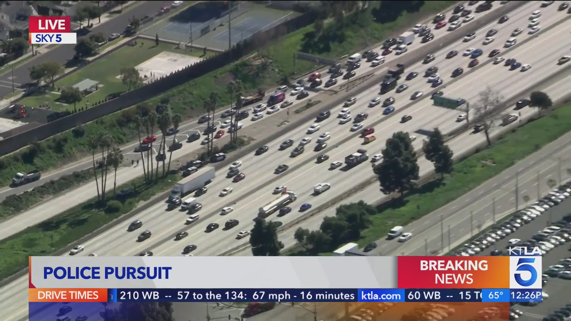 Police pursue shooting suspect in Los Angeles County – KTLA