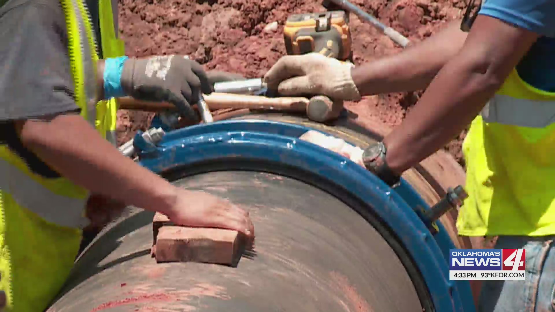 Water pressure remains low after main break – KFOR.com Oklahoma City