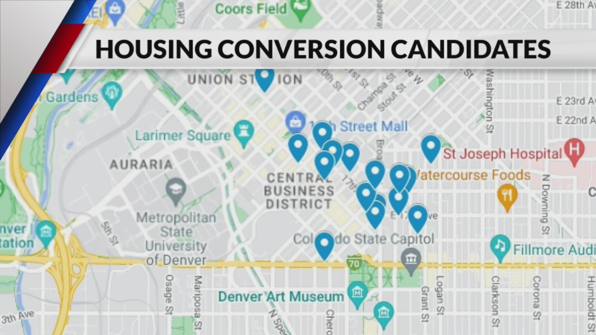 16 downtown Denver office buildings considered for housing conversions
