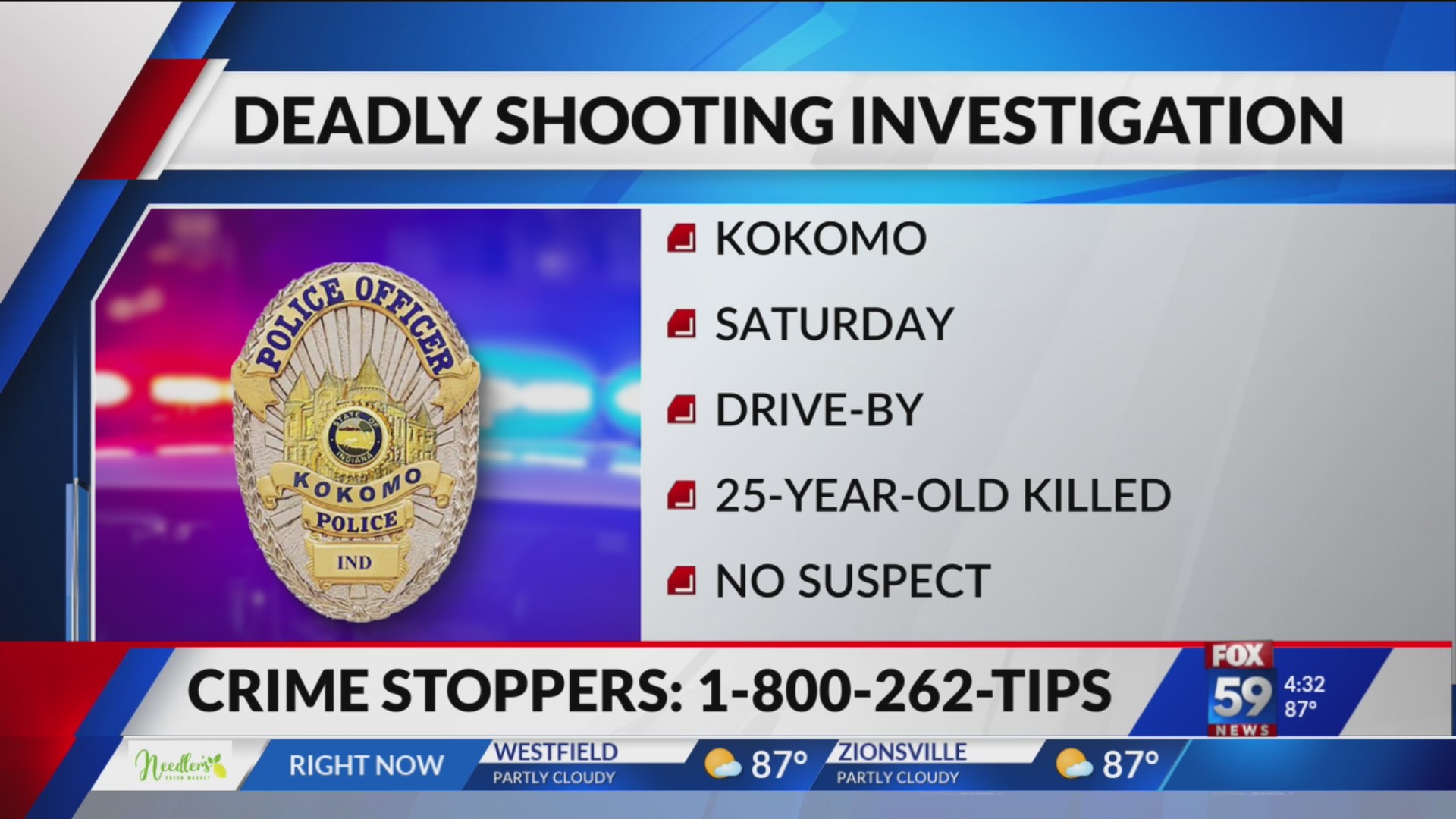 Man dies after being shot in head during drive-by shooting in Kokomo ...
