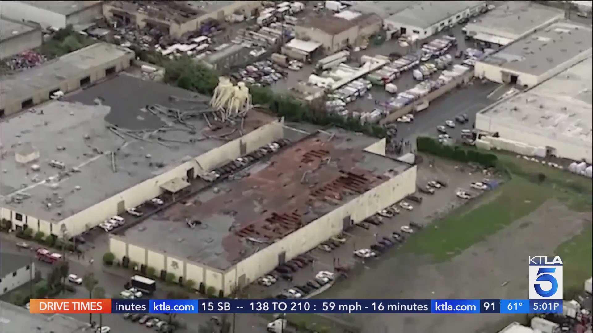 Crews work to clean debris left behind by Montebello tornado – KTLA