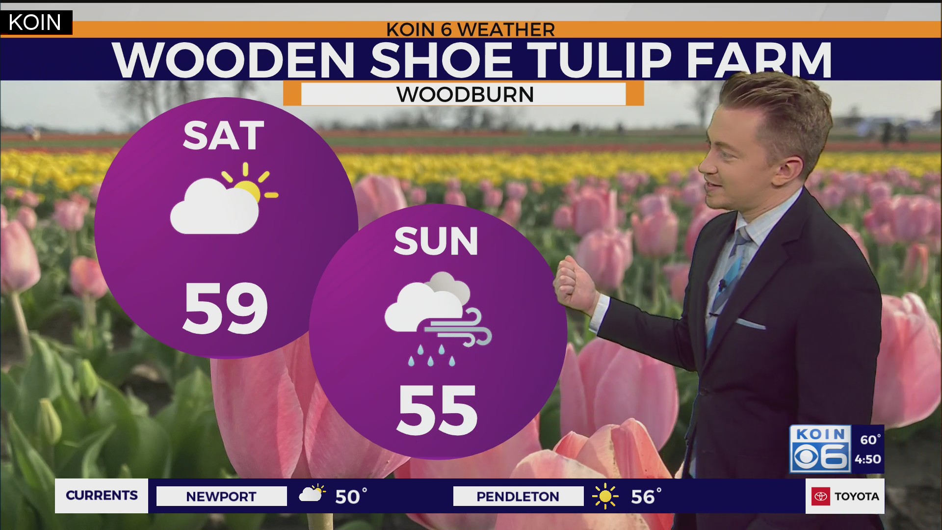 Portland weather forecast Friday evening April 14, 2023