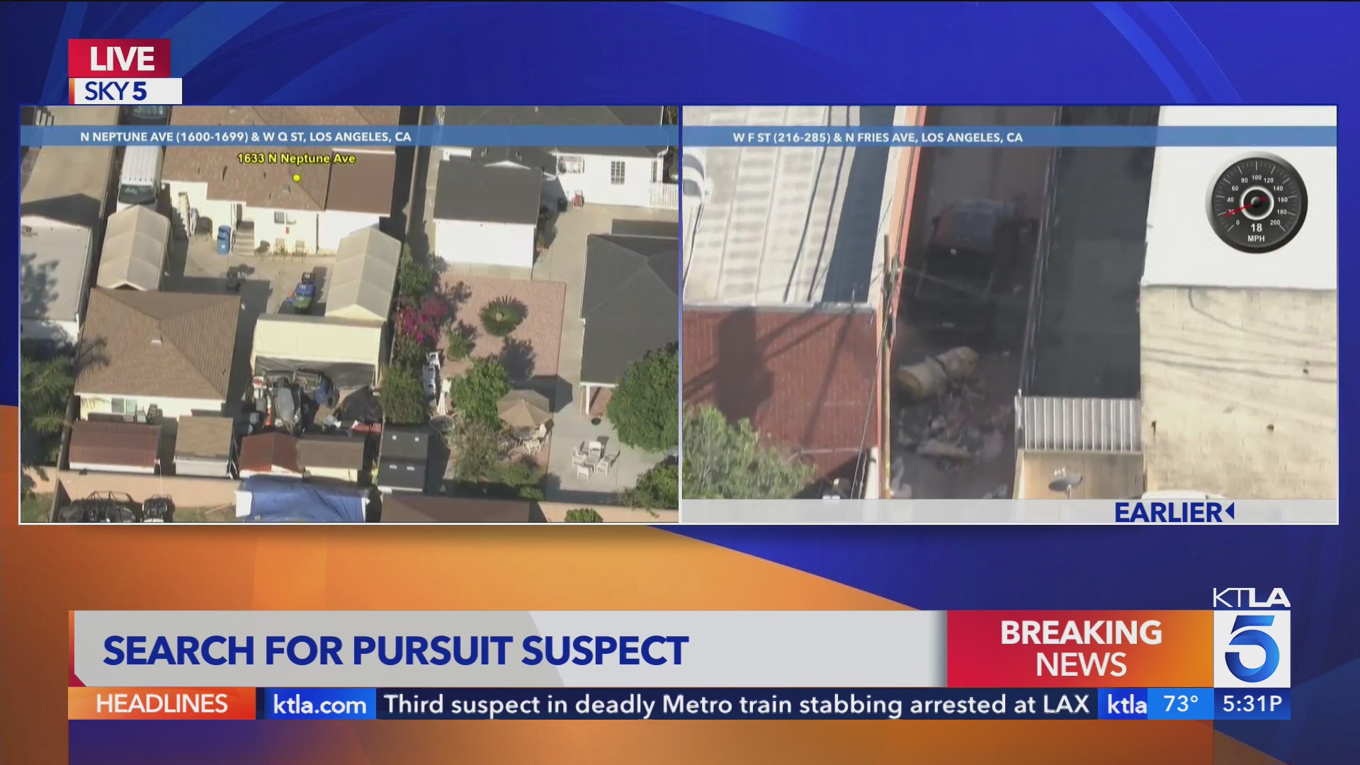 Police chase suspected car thief in L.A. County – KTLA