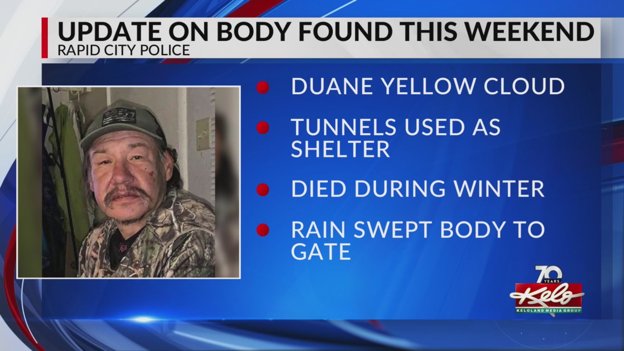 Body found in Rapid City water tunnel identified as missing man ...