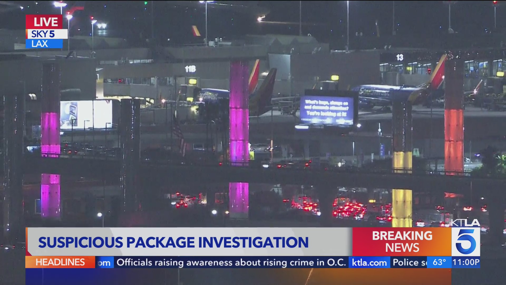 LAX terminals cleared after evacuation due to suspicious package KTLA