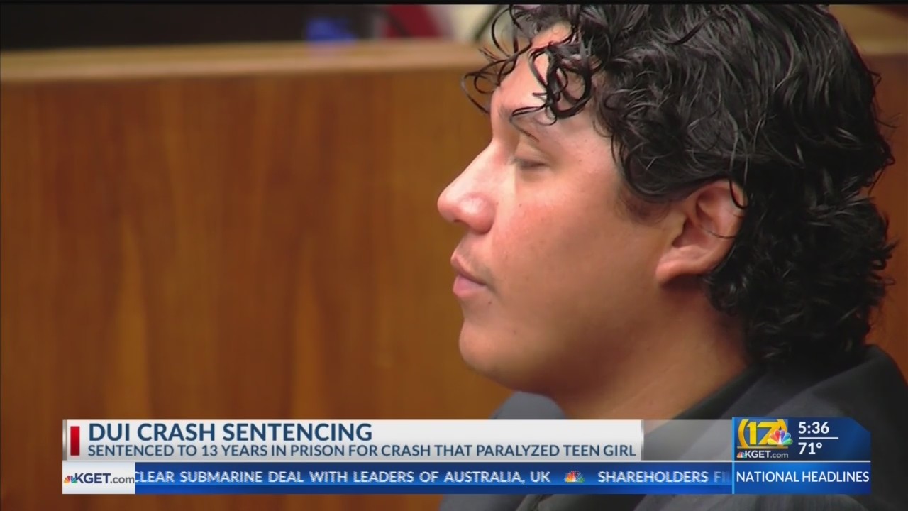 Man sentenced to 13 years in prison for 2018 crash that paralyzed teen ...