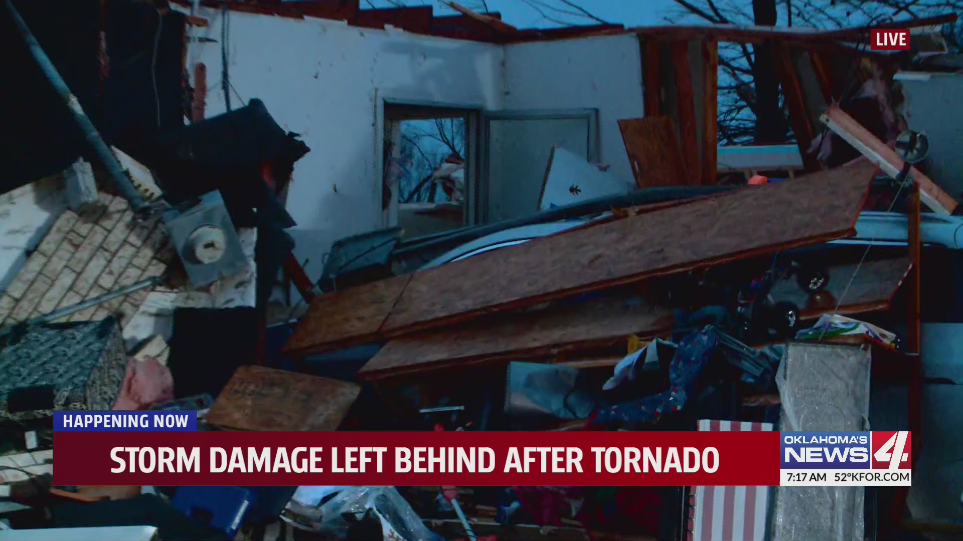 Storm damage left behind after tornado – KFOR.com Oklahoma City