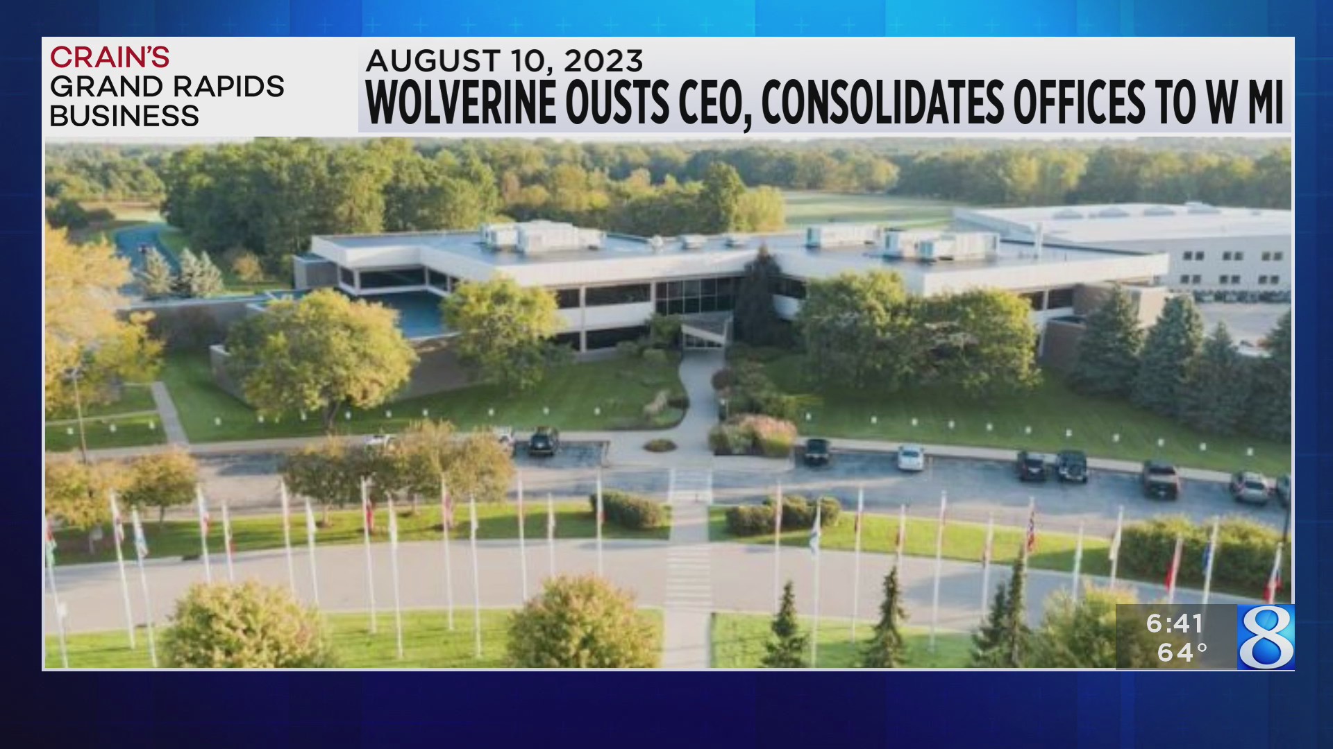 ‘Wolverine ousts CEO, consolidates offices to W. MI’