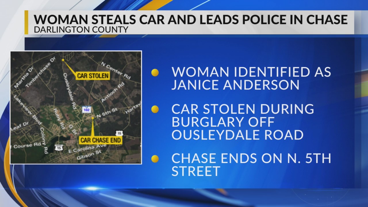 Woman accused of trying to run over officers during chase in Darlington ...