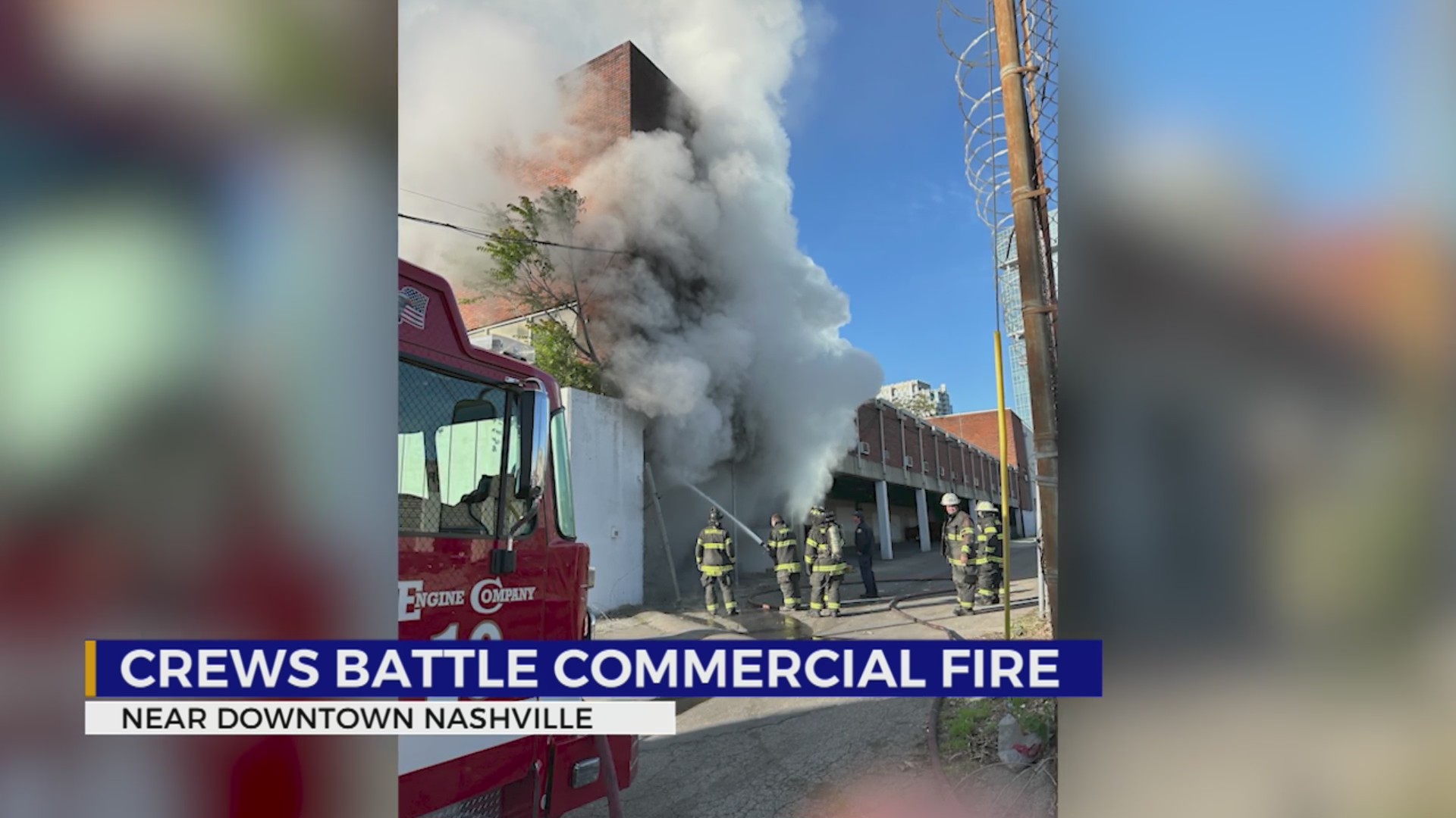 Crews battle commercial fire near downtown Nashville – WKRN News 2