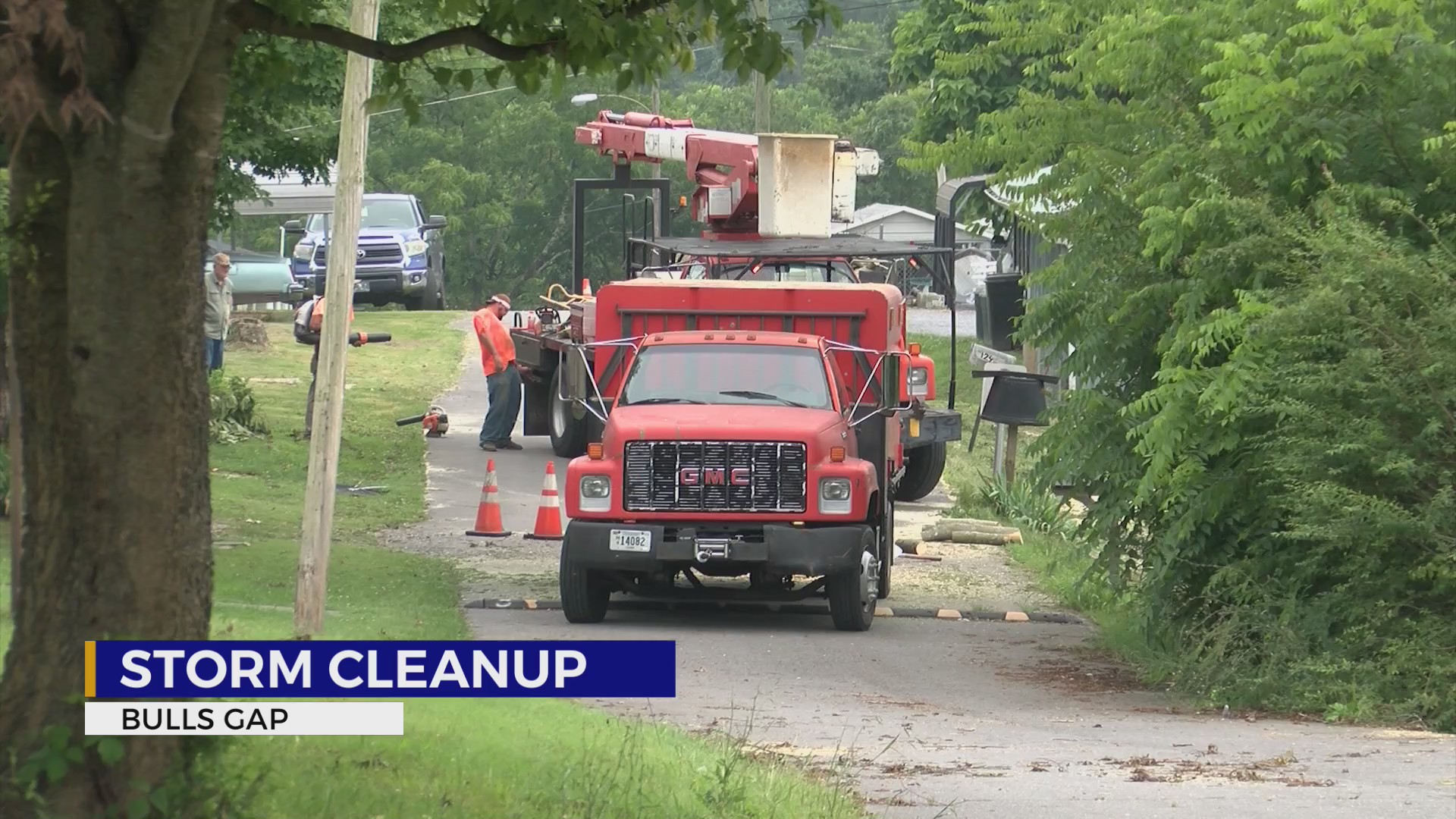 Storm cleanup from community in Bulls Gap is a display of the close