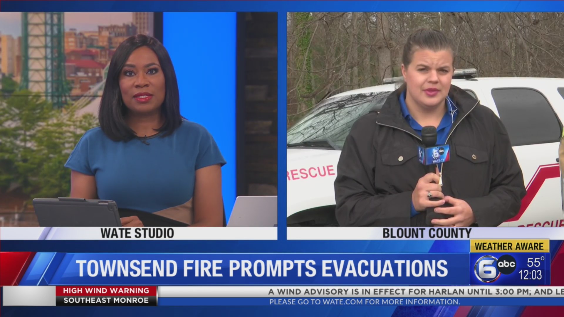Wildfire near Townsend prompts evacuations – WATE 6 On Your Side