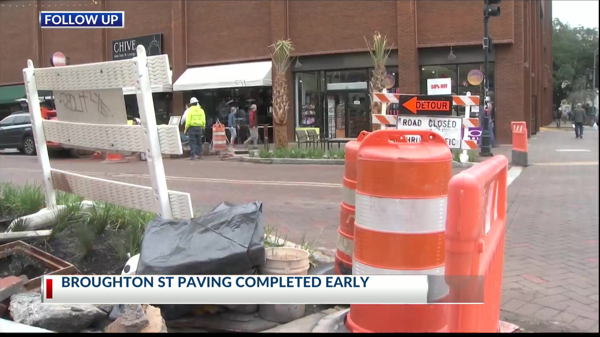 Permanent pavers on Broughton St. ahead of schedule WSAVTV