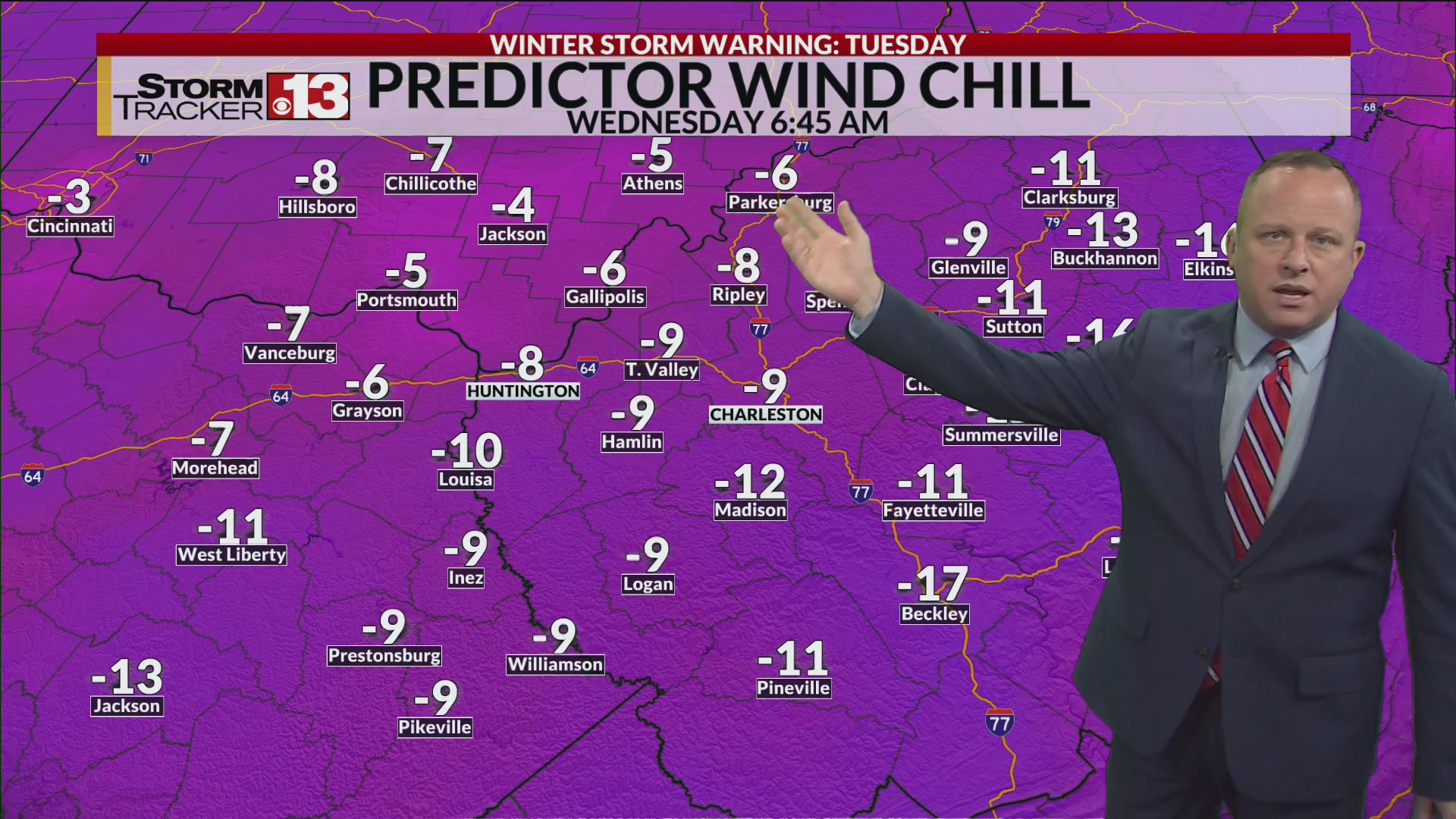 Brutal cold tonight with Friday snow – WOWK 13 News