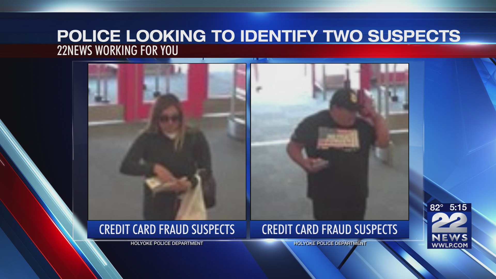 Holyoke Police seek help identifying two credit card fraud suspects – WWLP