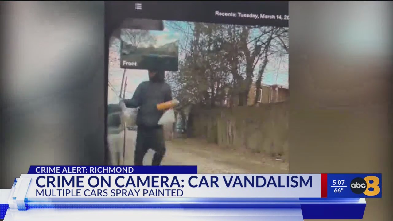 Crime Caught On Camera Car Vandalism WRIC ABC 8News