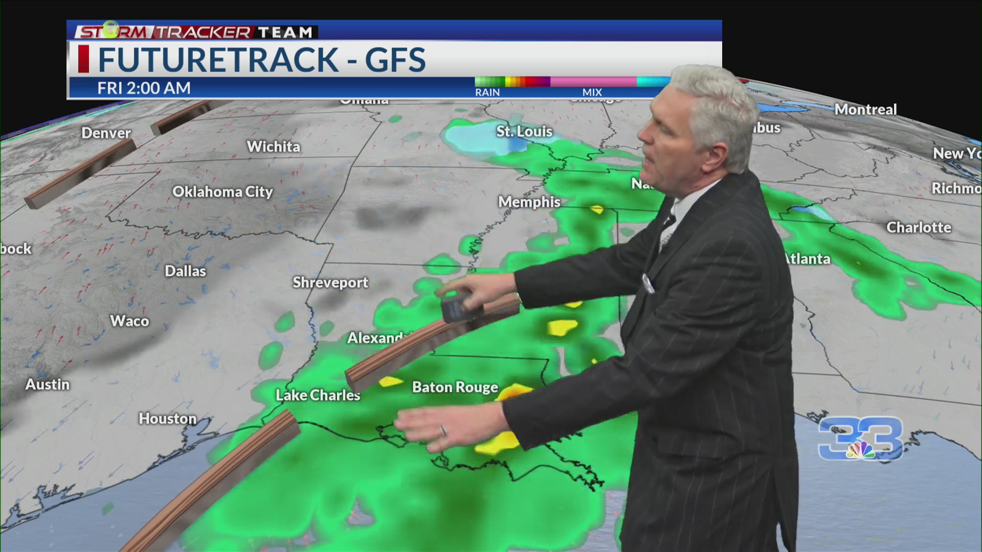 Weather Forecast for Baton Rouge 2/28/24 Mostly cloudy with cooler