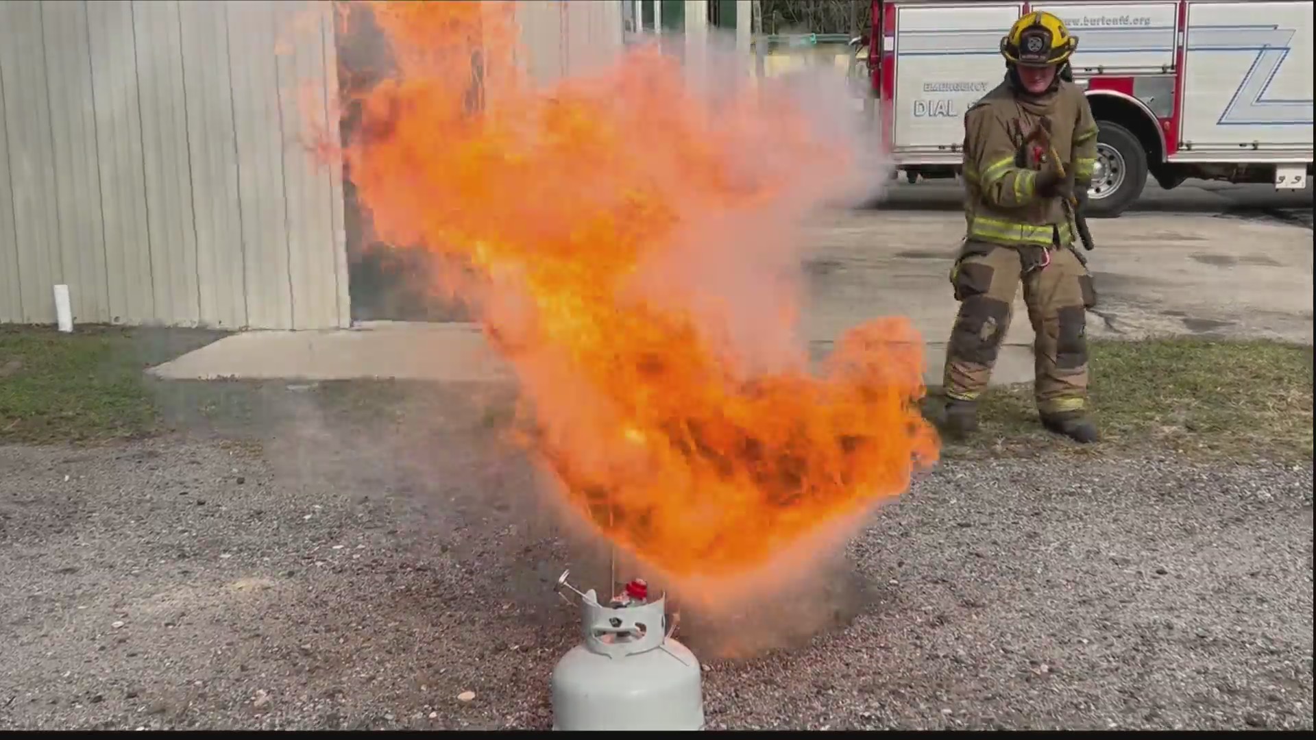 Firefighters show the dangers of unattended or improper cooking WSAVTV