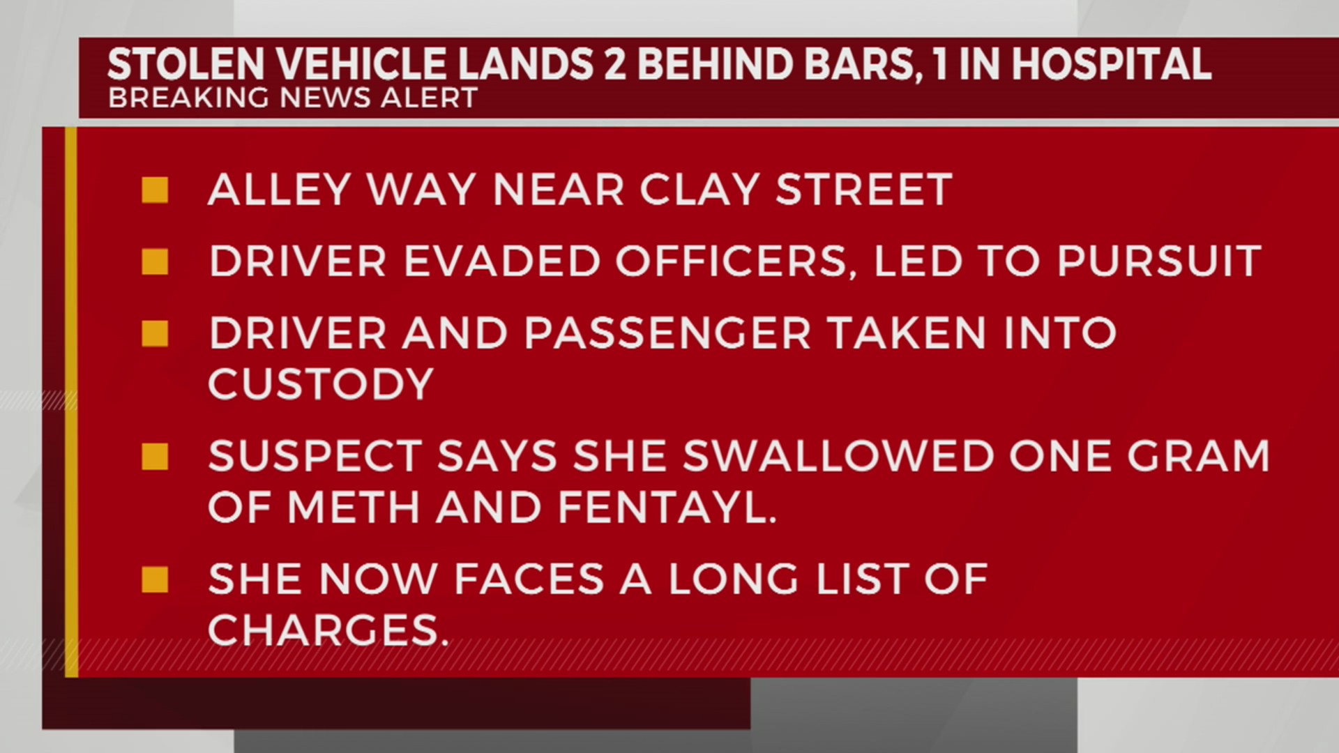 Woman charged after pursuit – WKRN News 2