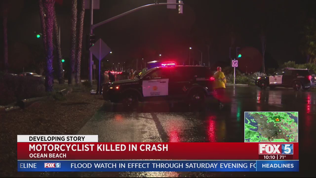 Motorcyclist Killed In Crash – FOX 5 San Diego & KUSI News