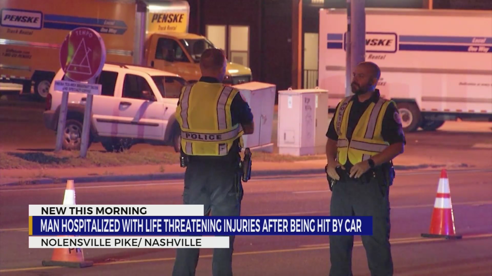 Man hospitalized with life-threatening injuries after being hit by car ...
