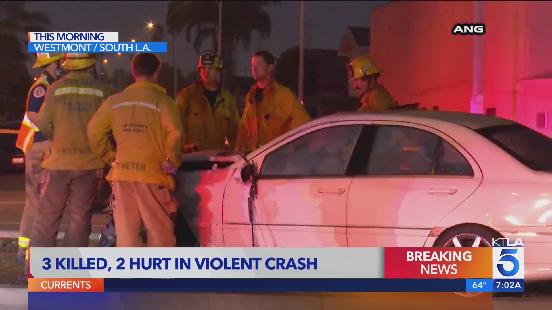 3 dead, 2 in critical condition after violent car crash in South L.A ...