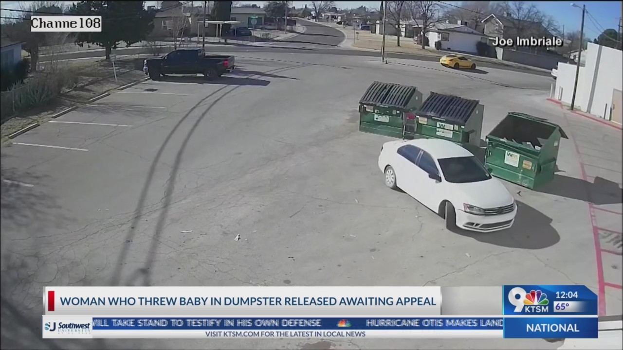 Woman who threw baby in dumpster released awaiting appeal KTSM 9 News