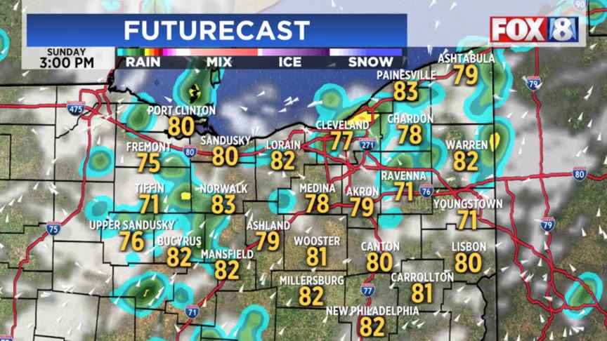 Saturday night weather clickable – Fox 8 Cleveland WJW