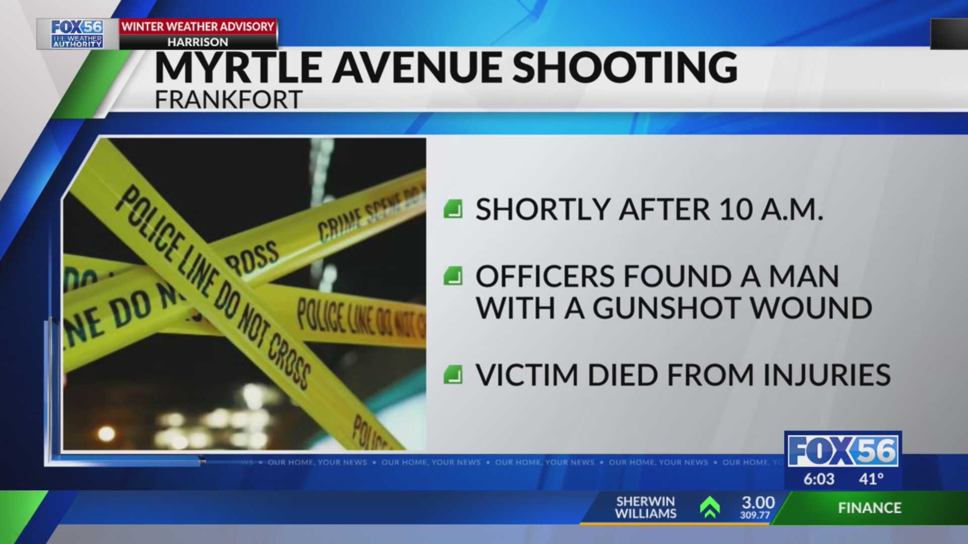 Frankfort shooting leaves 1 man dead FOX 56 News