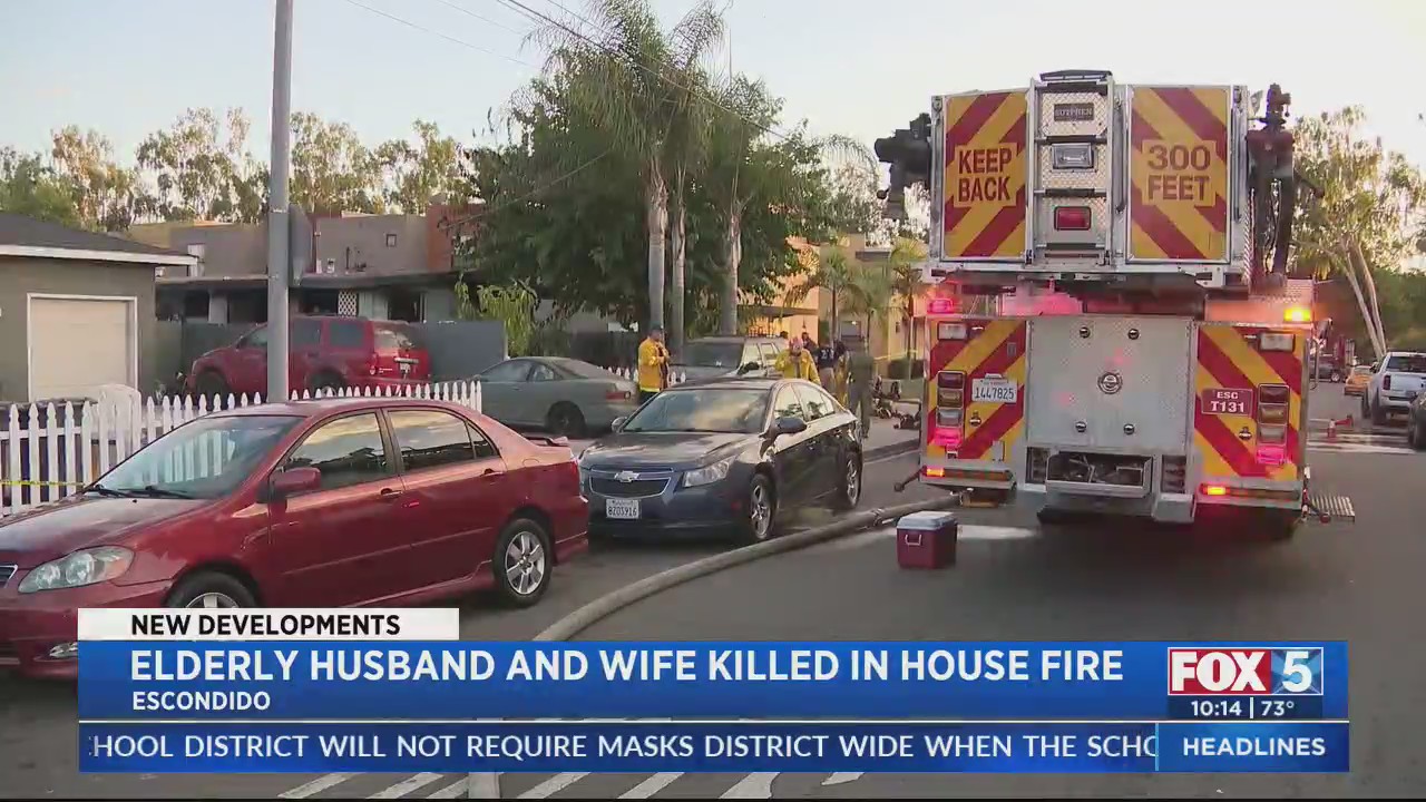 Elderly Husband, Wife Killed In House Fire – FOX 5 San Diego & KUSI News