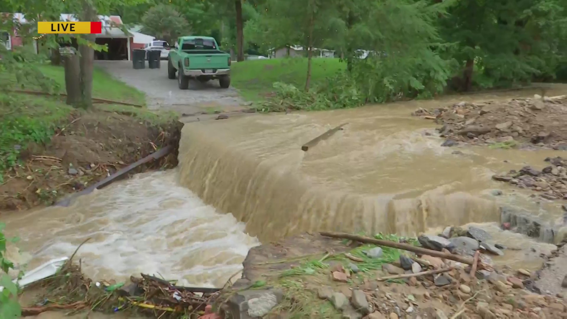Flooding in Cedar Grove, West Virginia Aug. 28, 2023