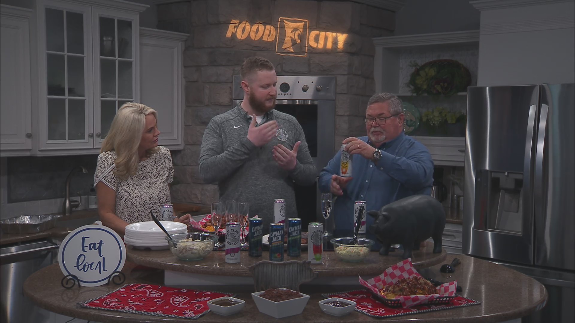 Getting ready for Racks by the Tracks with Bare Bones BBQ & White Claw