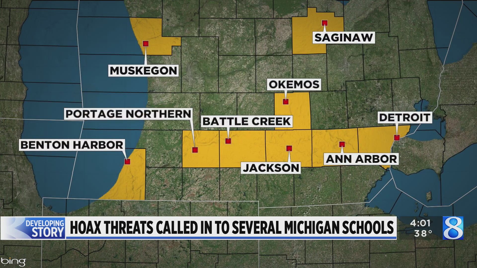 ‘Complete hoax’: Fake school threats called in around Michigan – WOODTV.com