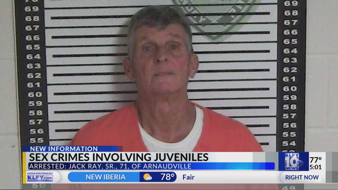 Arnaudville man arrested for sex crimes involving juveniles