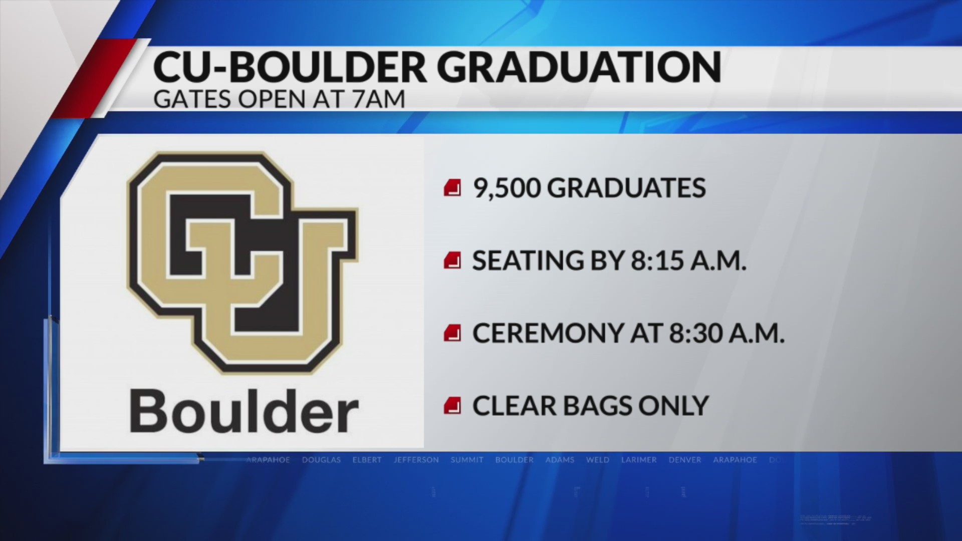 CU Boulder graduation to be held rain or shine Thursday FOX31 Denver