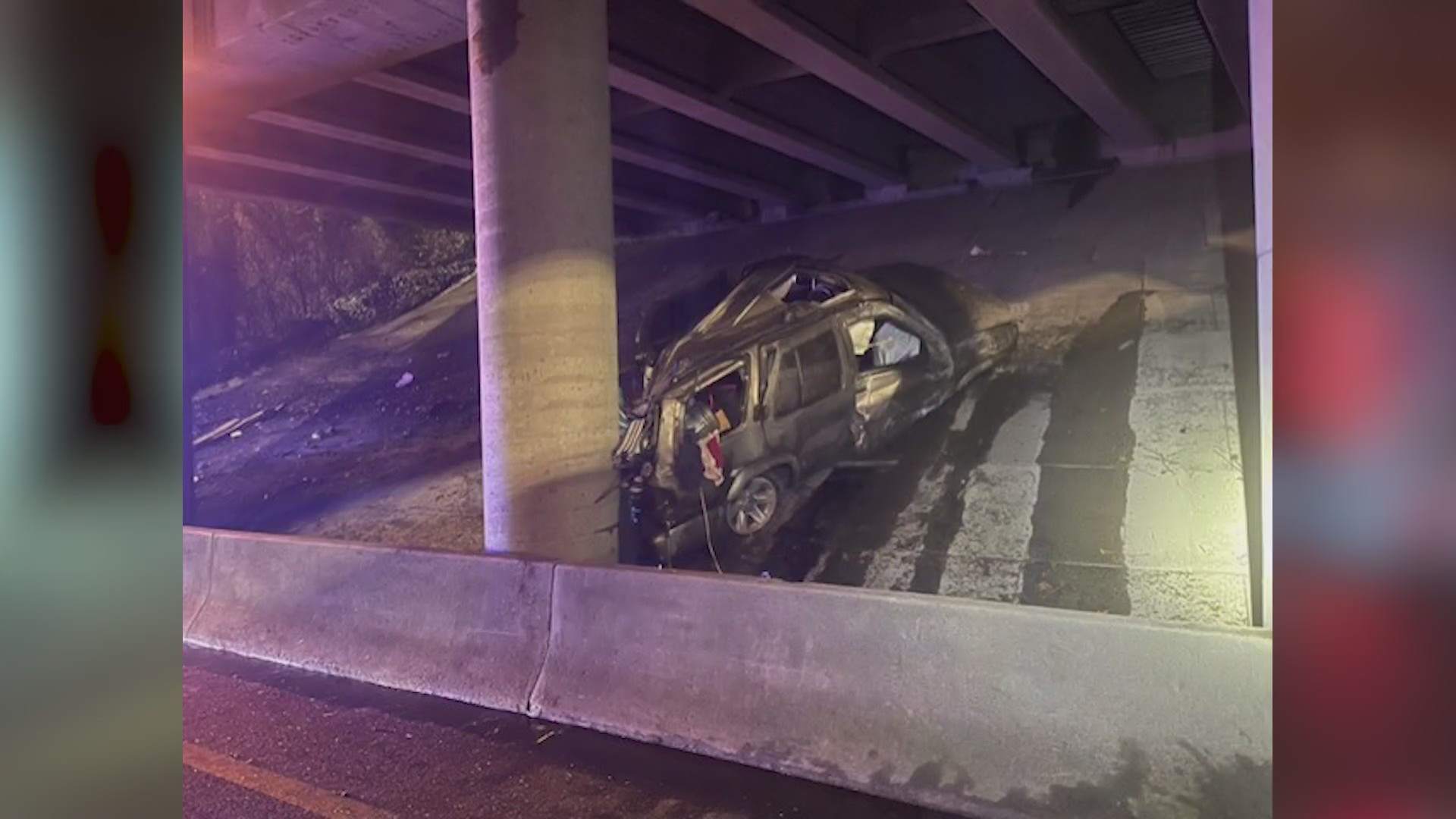 Driver dies after vehicle strikes guardrail on I-264 in overnight crash ...