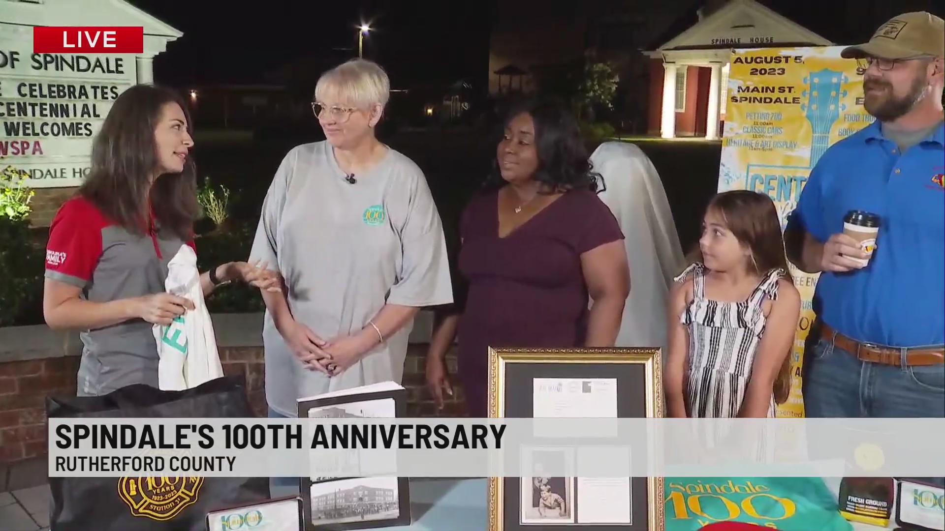 Town of Spindale celebrating 100 years with music, food and new statue