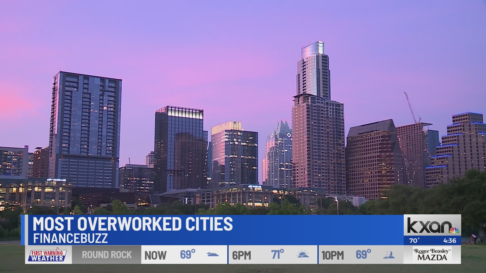 INSIGHT The Most Overworked Cities in the US KXAN Austin