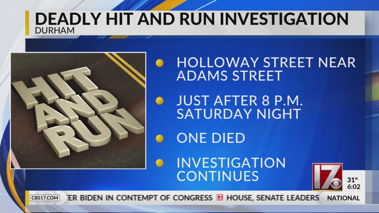 Man crossing street dies after he’s struck by car in Durham hit-and-run ...