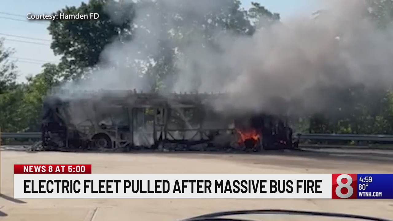 Exploding Bus Electric fleet pulled after massive bus fire – WTNH.com