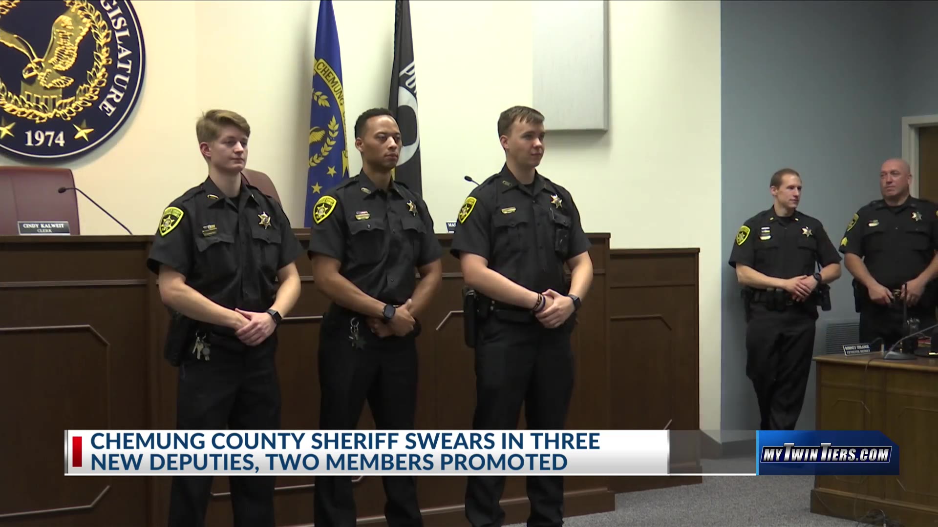 Chemung County Sheriff swears in three new deputies WETM