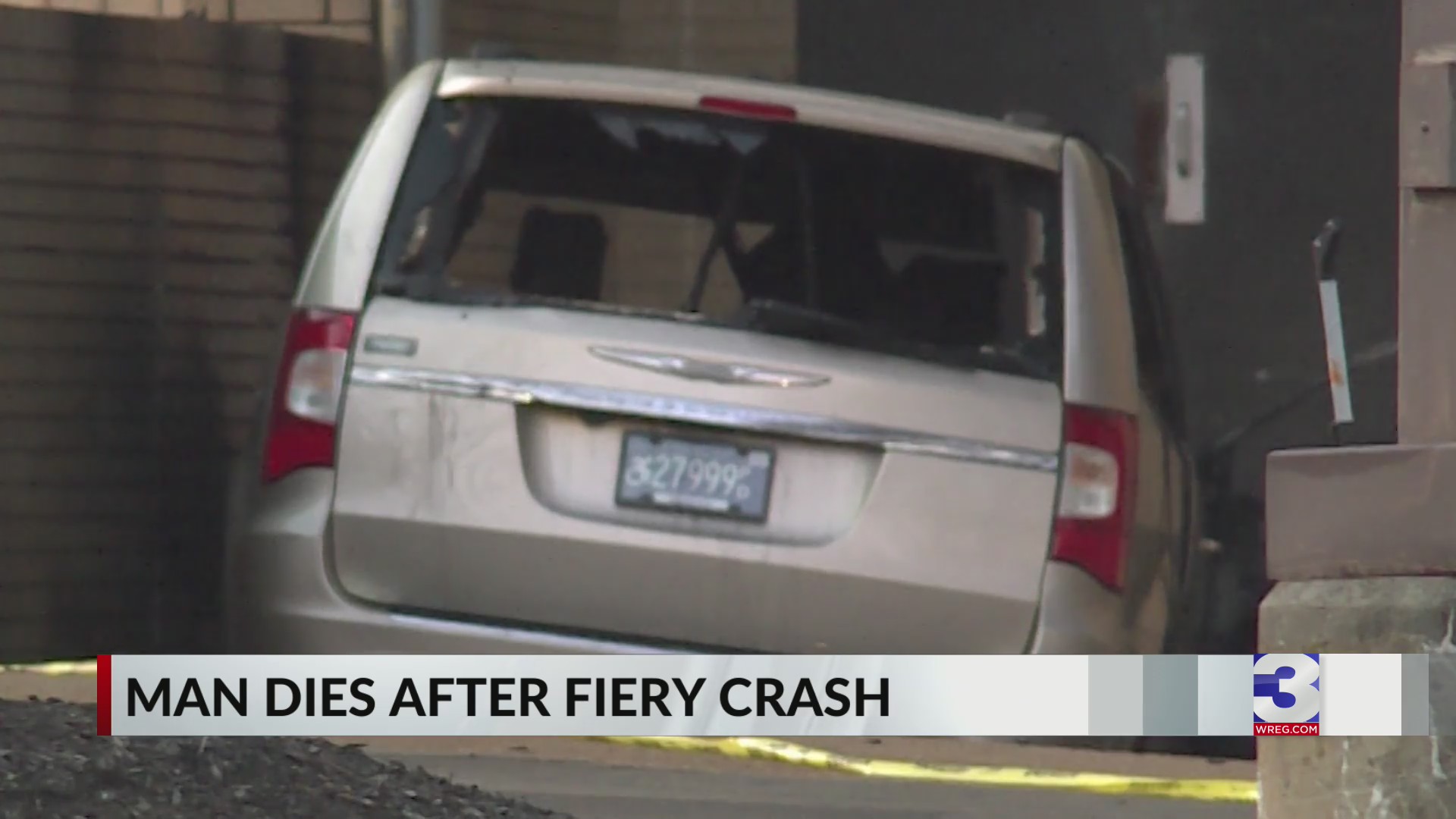 Man dead after fiery crash into East Memphis building – WREG.com