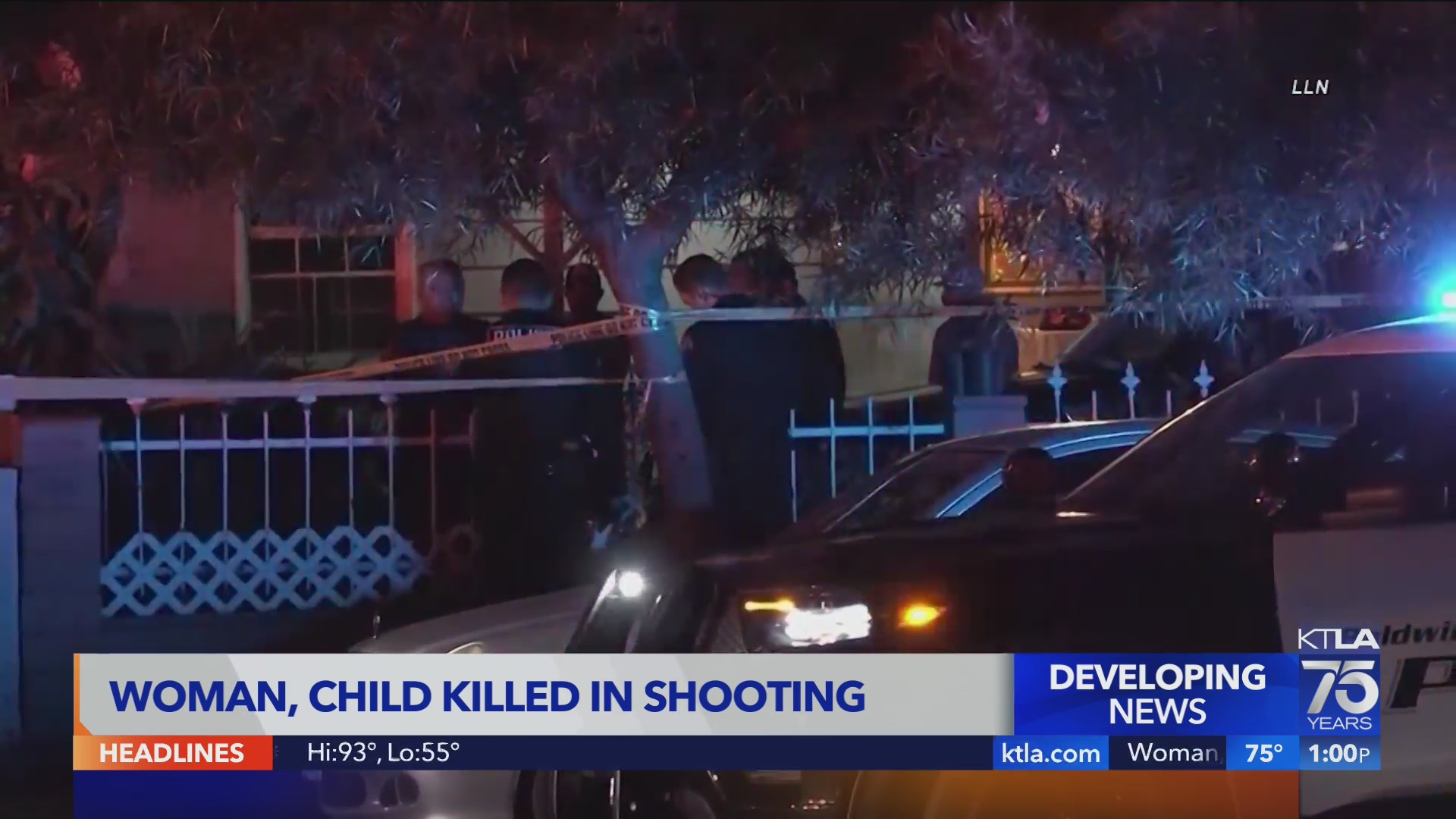 Woman, child killed in shooting – KTLA