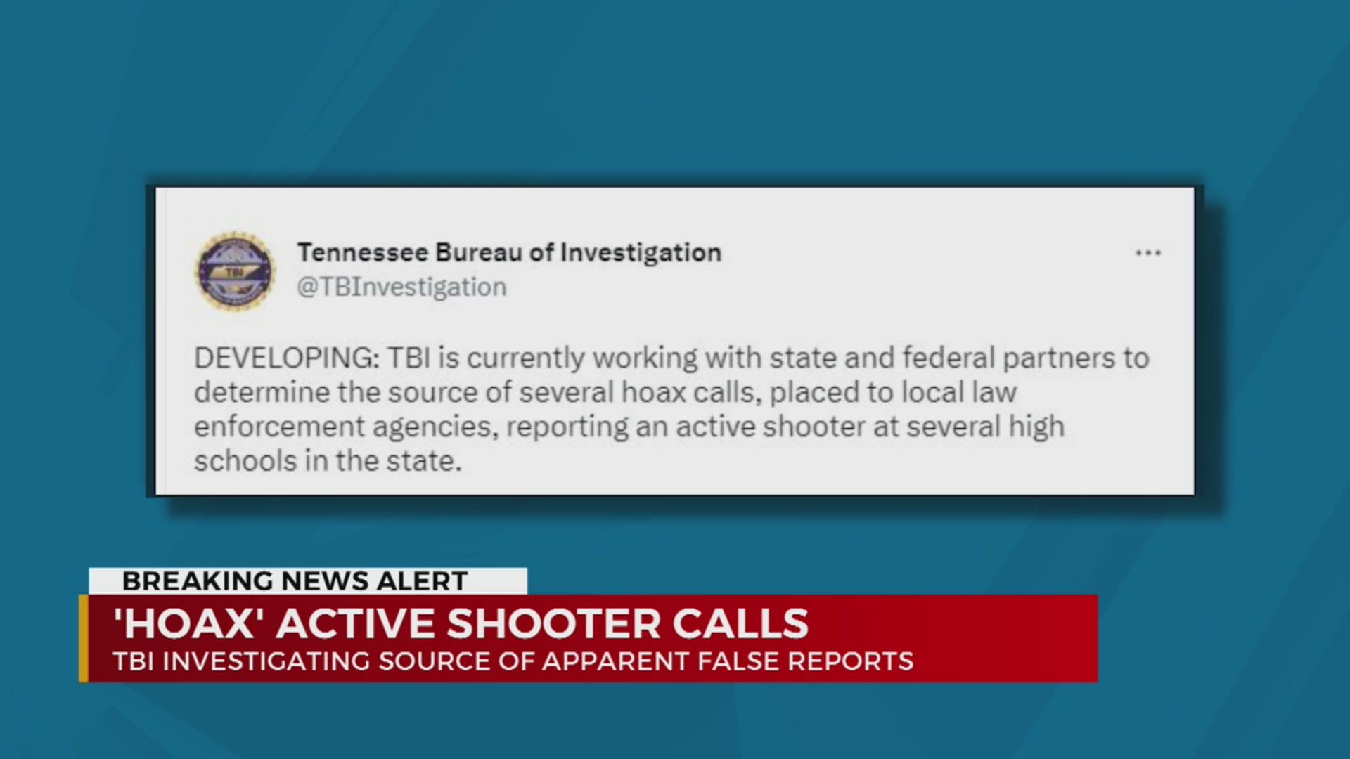 TBI investigating source of ‘hoax’ active shooter calls – WKRN News 2