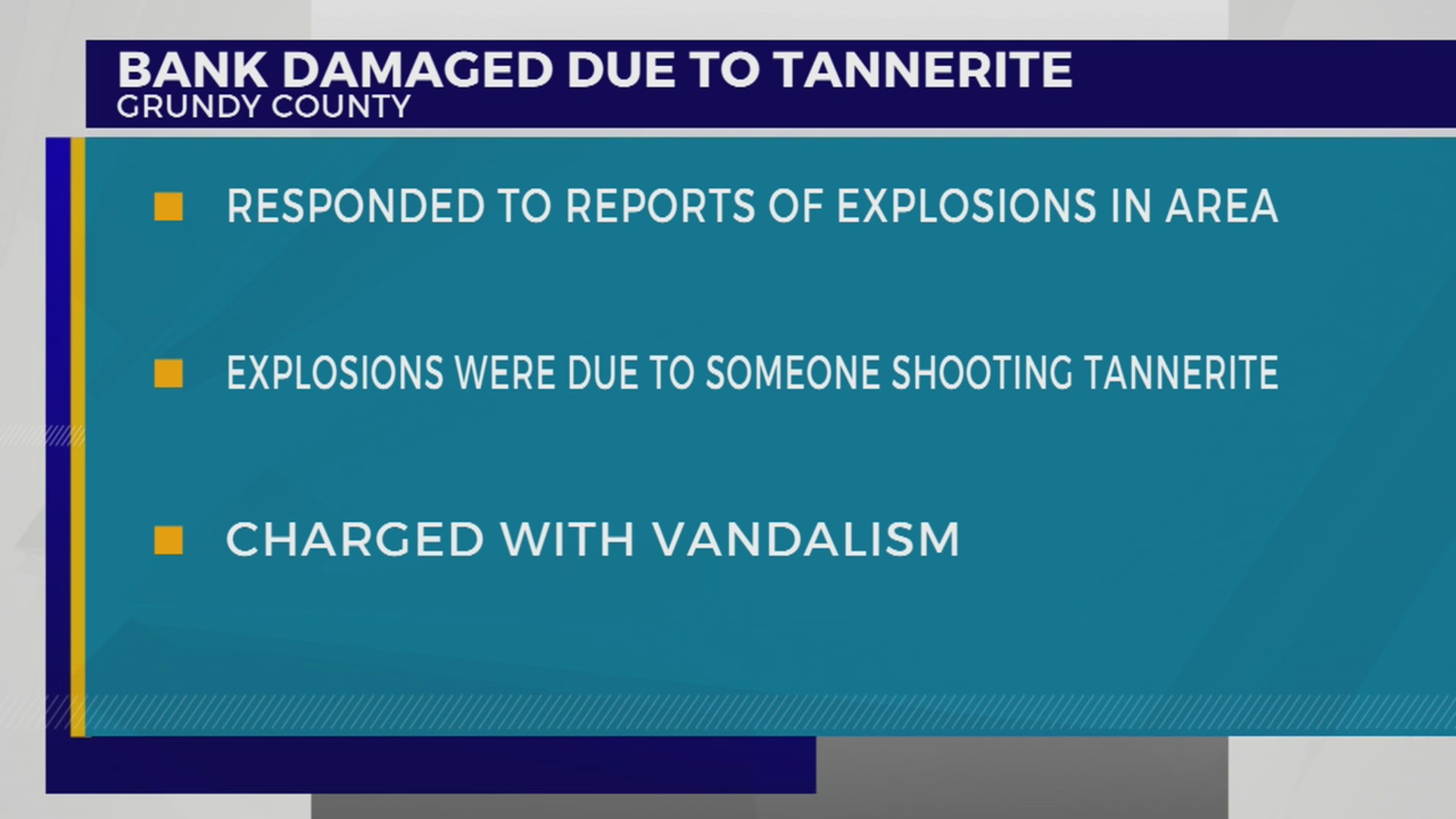 Grundy County bank damaged after Tannerite shot from rifle – WKRN News 2