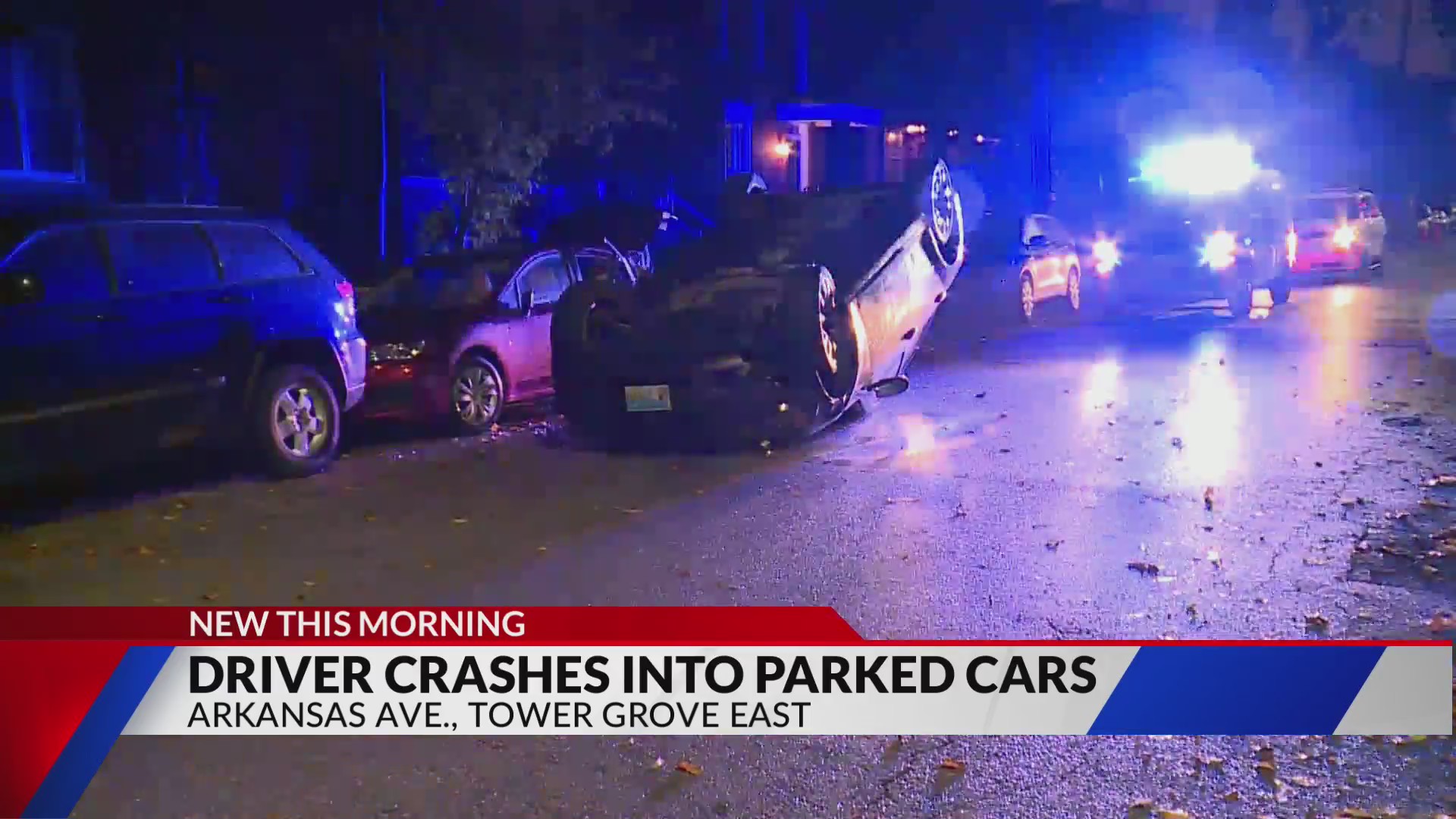 Driver crashes into parked cars in south St. Louis City – FOX 2