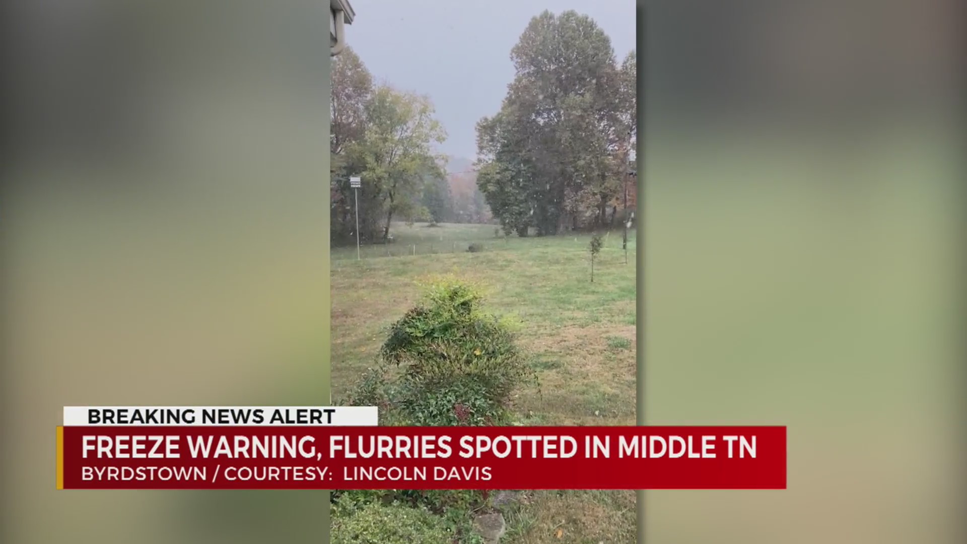 October snow in Tennessee WKRN News 2